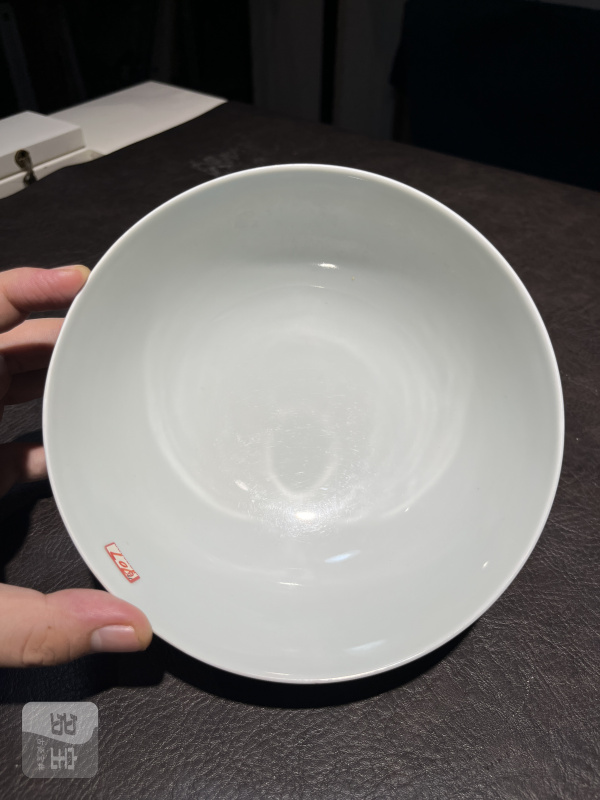 清康熙 五彩荷塘鸳鸯图碗 - 图33